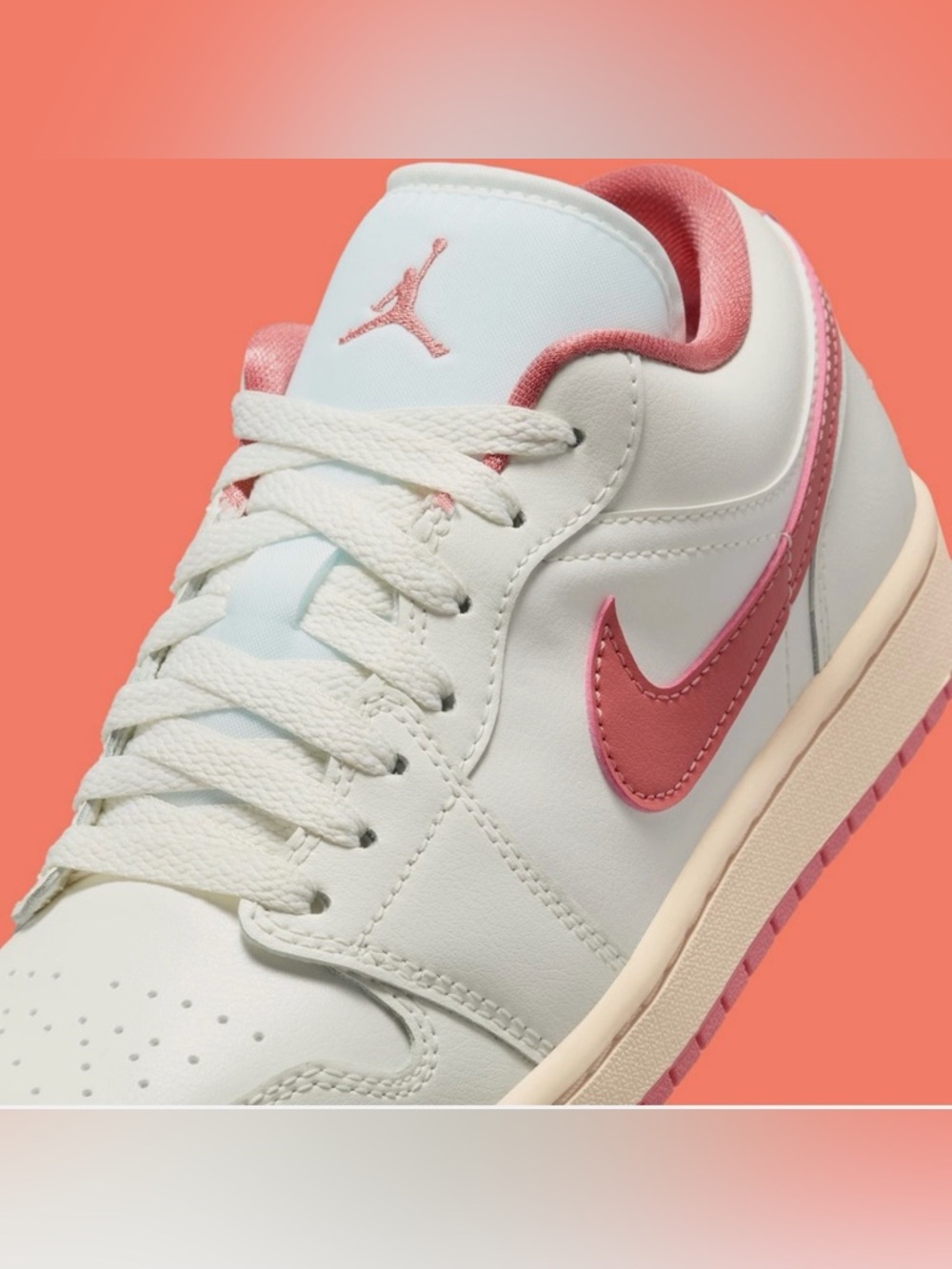 Nike Air Jordan 1 Low Sail Guava Ice Pink Salt - Picture 10 of 10